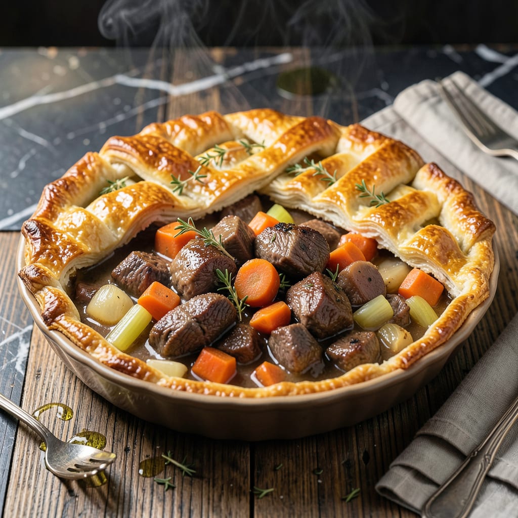 Visual representation of Elk Pot Pie Recipe: Wild Game Comfort Under Flaky Crust