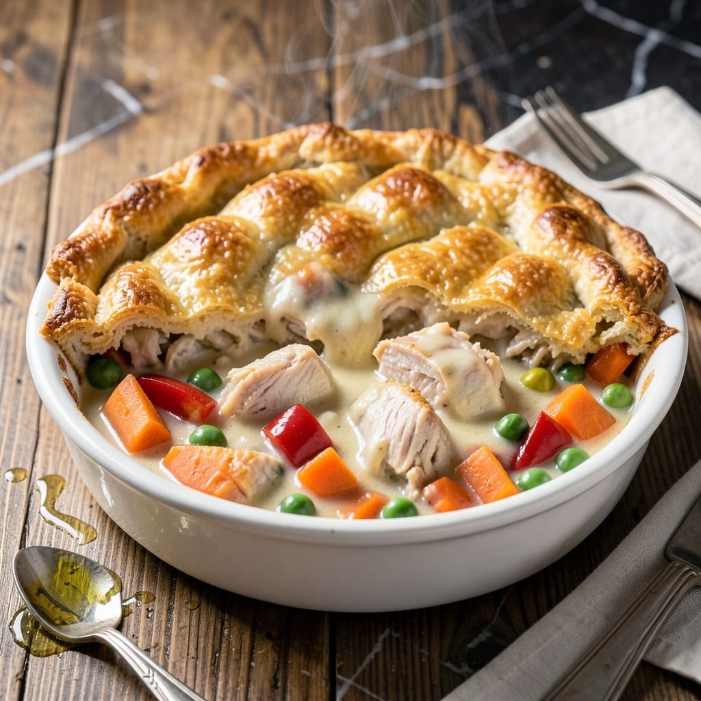 Original Bisquick Chicken Pot Pie Recipe: Classic Comfort With Flaky Biscuit Topping