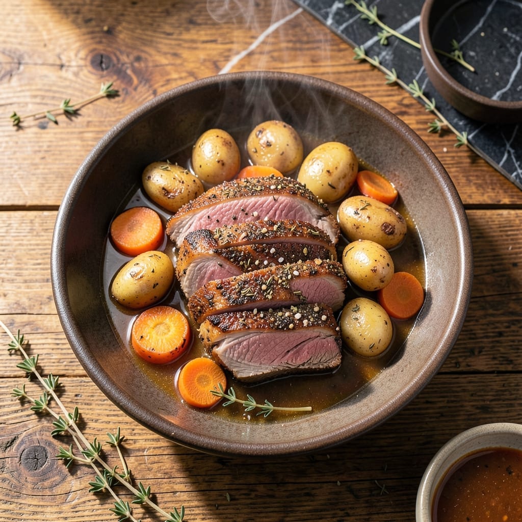 Inside Round Roast Crock Pot Recipe: Hands-Free Sunday Dinner Inside Round Roast Crock Pot Recipe: Hands-Free Sunday Dinner