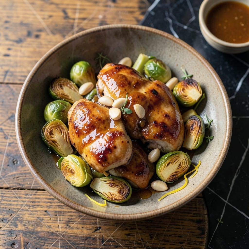 Chicken and Brussels Sprouts Crock Pot Recipe: Effortless One-Pot Savory Meal