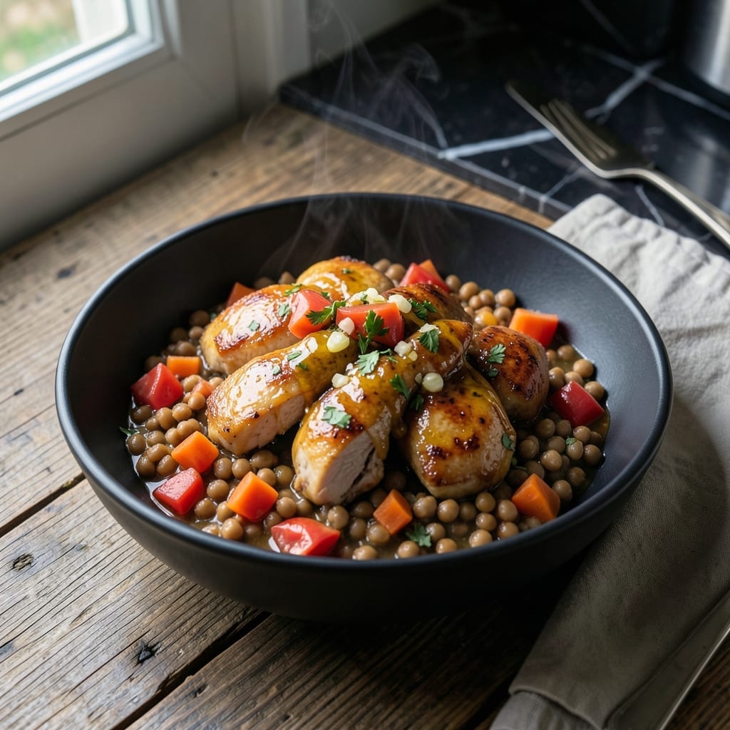 Chicken and Lentil Instant Pot Recipe: Hands-Off Protein-Packed Meal Chicken and Lentil Instant Pot Recipe: Hands-Off Protein-Packed Meal