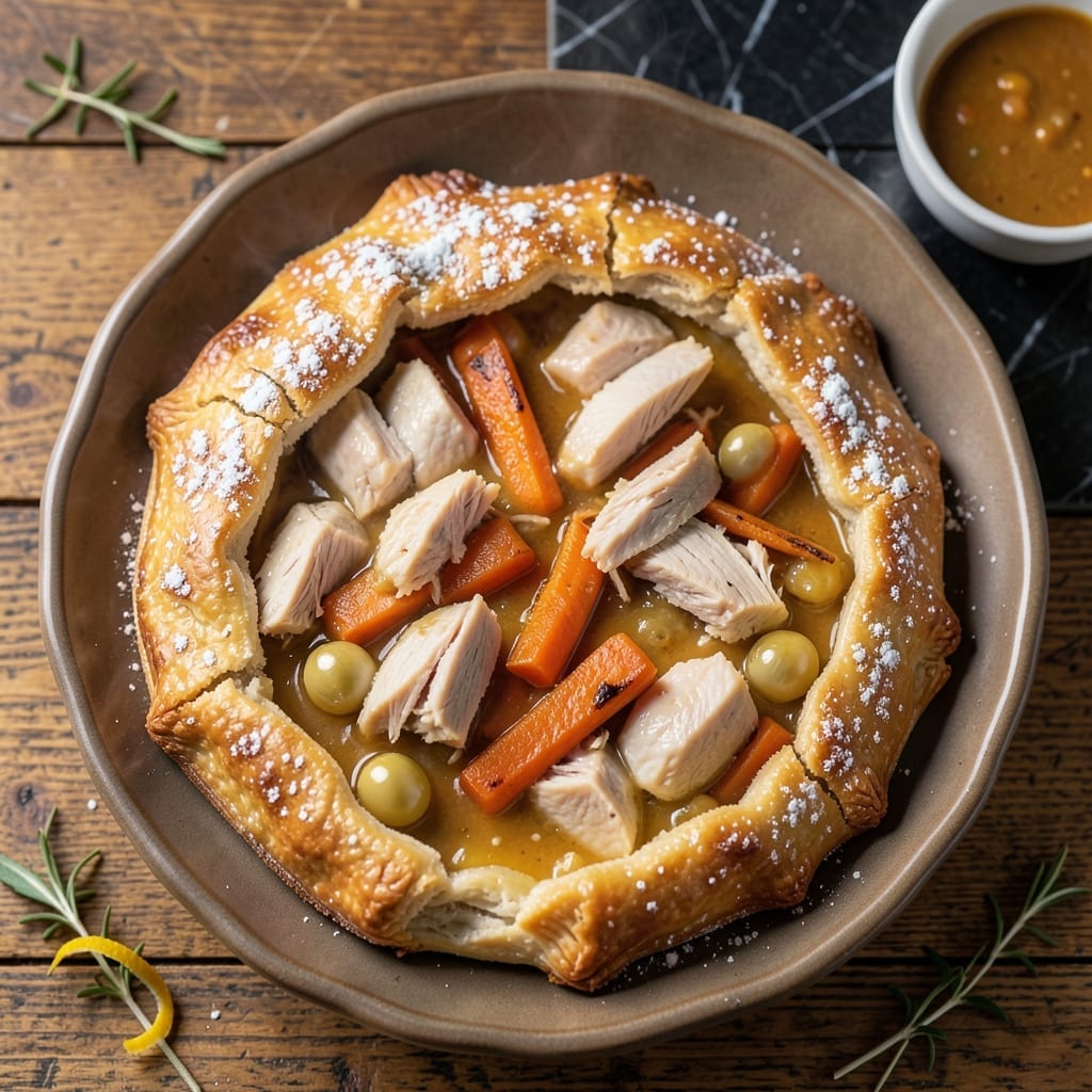 Turkey Pot Pie Recipe: Buttery Crust Over Hearty Filling Turkey Pot Pie Recipe: Buttery Crust Over Hearty Filling
