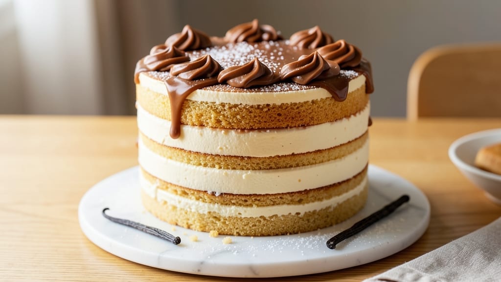 4 Layer Vanilla Cake Recipe: Precision Stacked Layers With Vanilla Bean Extract