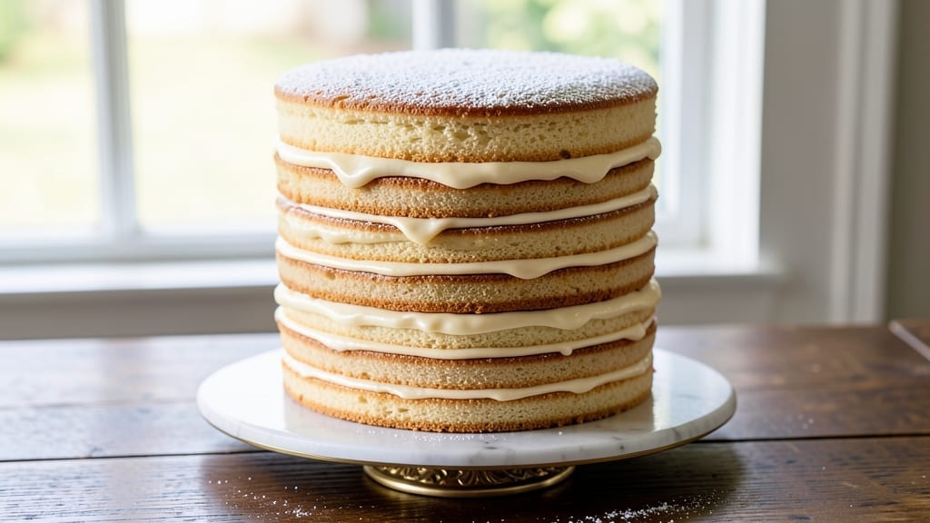 100 Layer Cake Recipe: Vanilla Bean Swirls and Buttery Layers Stacked High 100 Layer Cake Recipe: Vanilla Bean Swirls and Buttery Layers Stacked High