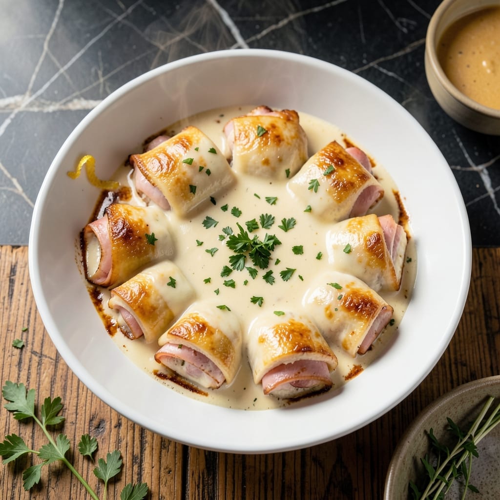 Chicken Cordon Bleu in Crock Pot Recipe: Hands-Off Swiss and Ham Elegance