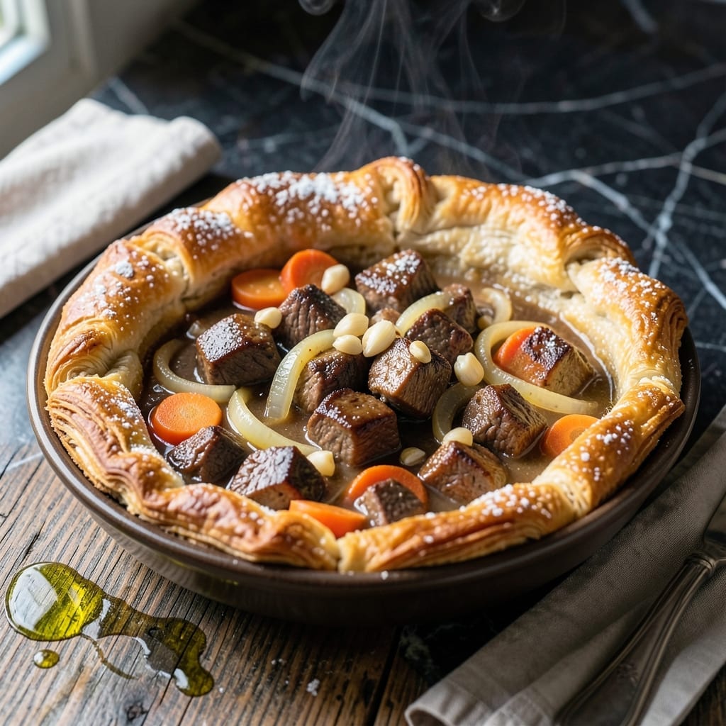 Chuck Roast Pot Pie Recipe: Flaky Crust Over Rich Beef and Veggies