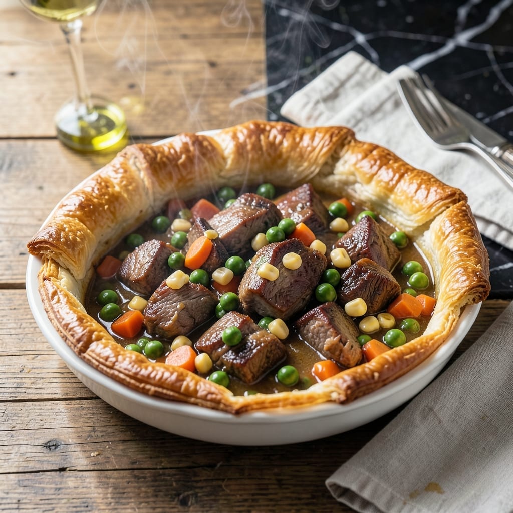 Leftover Pork Roast Pot Pie Recipe: Flaky Crust Over Savory Filling Leftover Pork Roast Pot Pie Recipe: Flaky Crust Over Savory Filling