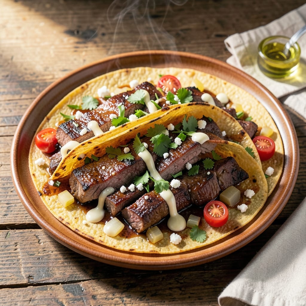 Crock Pot Steak Taco Recipe: Chipotle-Spiced Beef With Charred Corn Crock Pot Steak Taco Recipe: Chipotle-Spiced Beef With Charred Corn