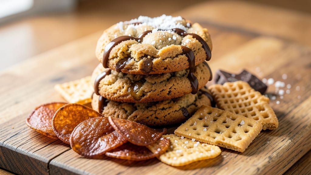 5 Chip Cookie Recipe: Triple-Chocolate Crunch With Sea Salt Finish