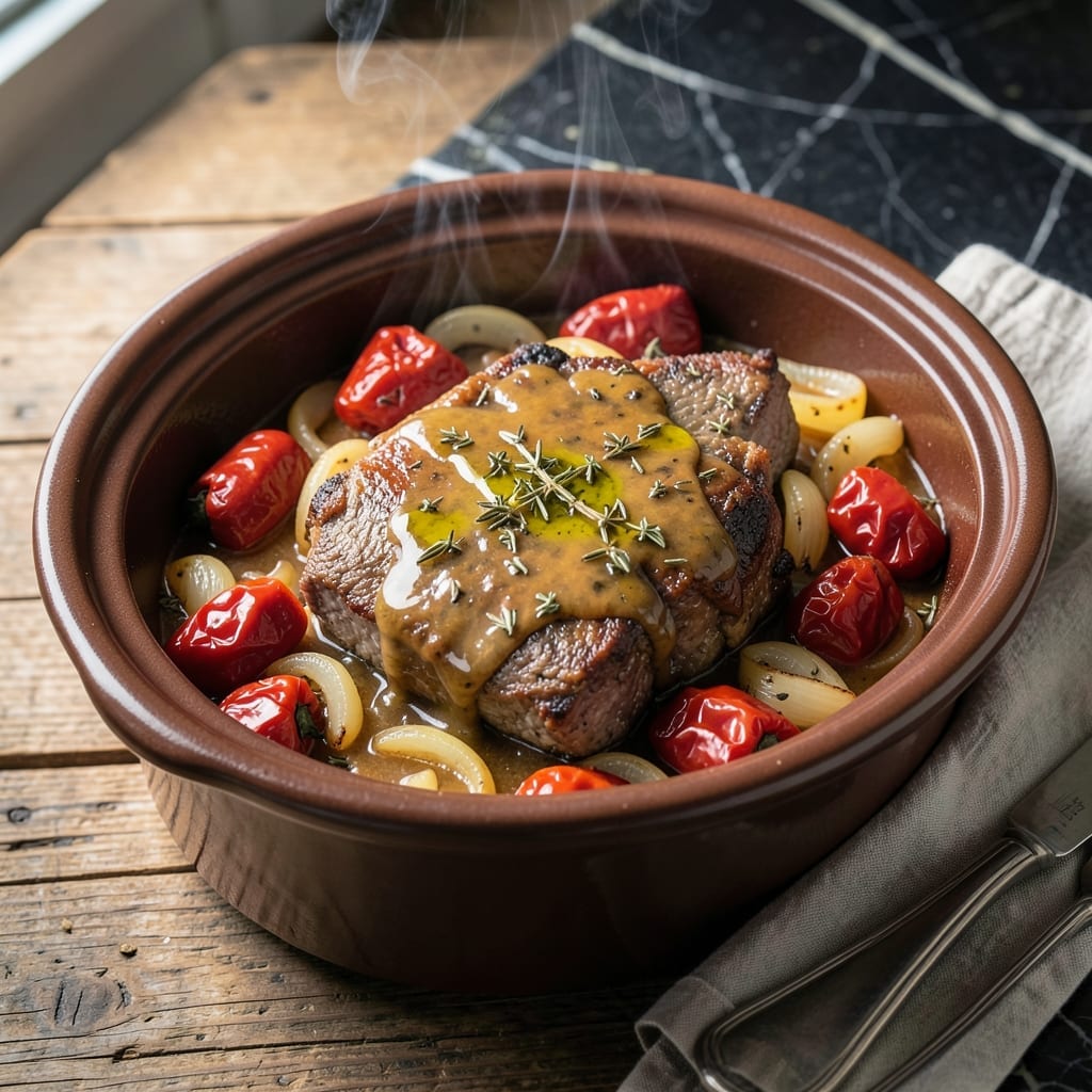 Boneless Rib Crock Pot Recipe: Mississippi-Style Pepperoncini Pot Roast