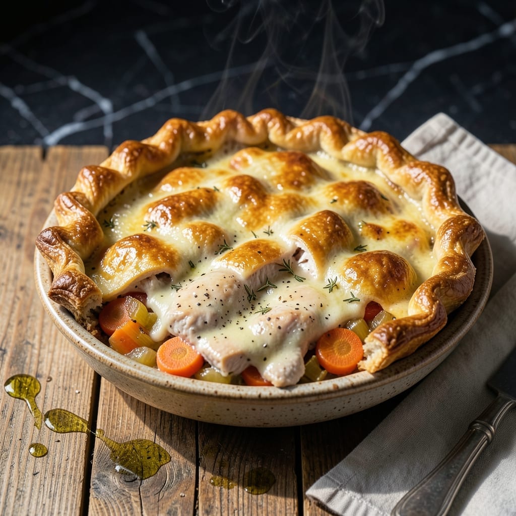 Viral Chicken Pot Pie Recipe: Flaky Crust Over Savory Herb Filling Viral Chicken Pot Pie Recipe: Flaky Crust Over Savory Herb Filling