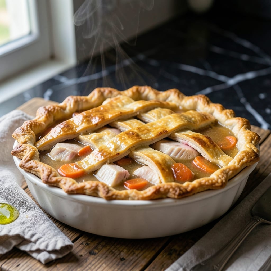 Chicken Pot Pie Recipe No Cream: Buttery Crust With Savory Herb Filling