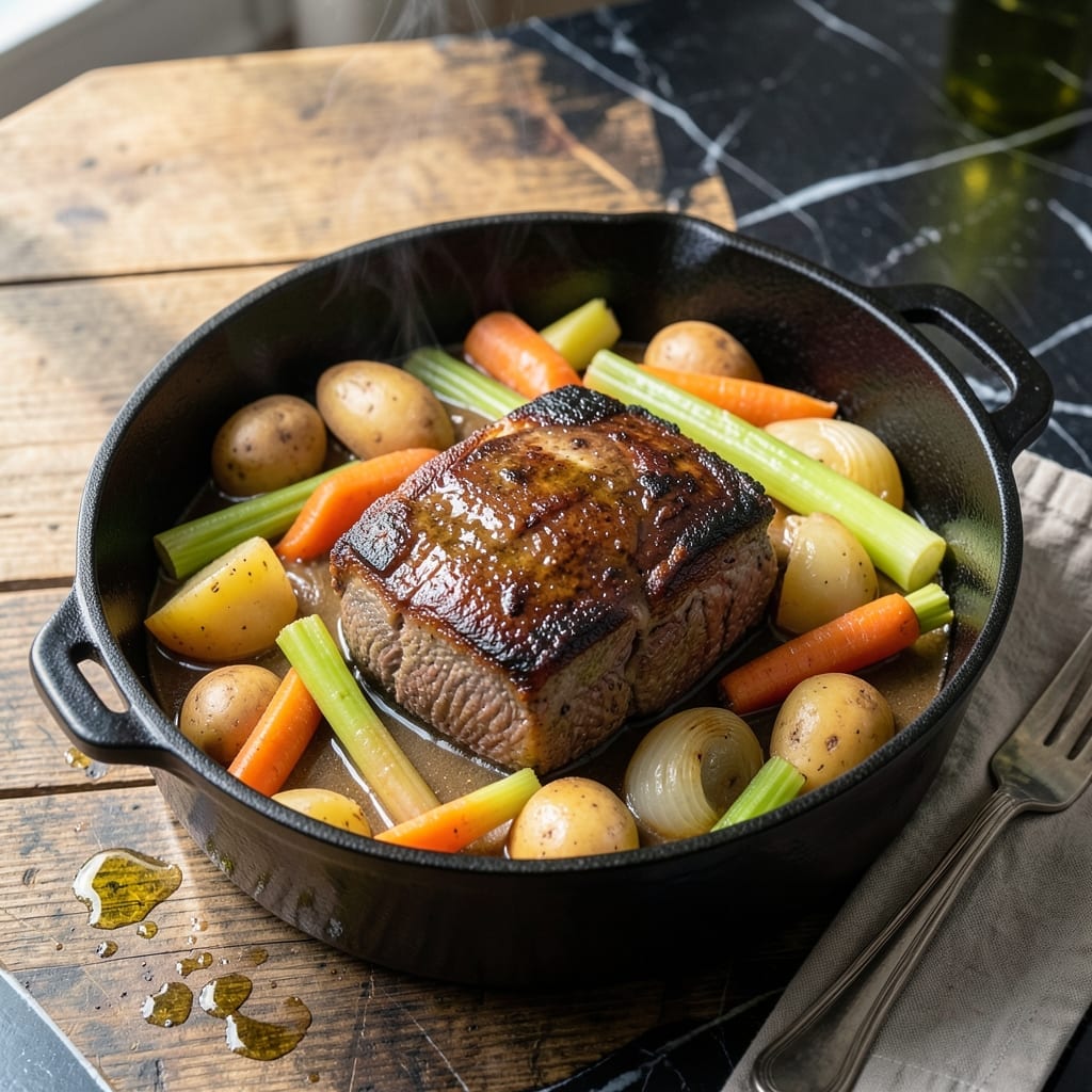 Pot Roast Recipe Dutch Oven No Wine: Melt-in-Your-Mouth Beef With Savory Herbs