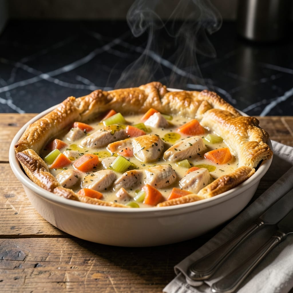 Chicken Pot Pie Recipe: Buttery Pastry With Classic Herb Filling