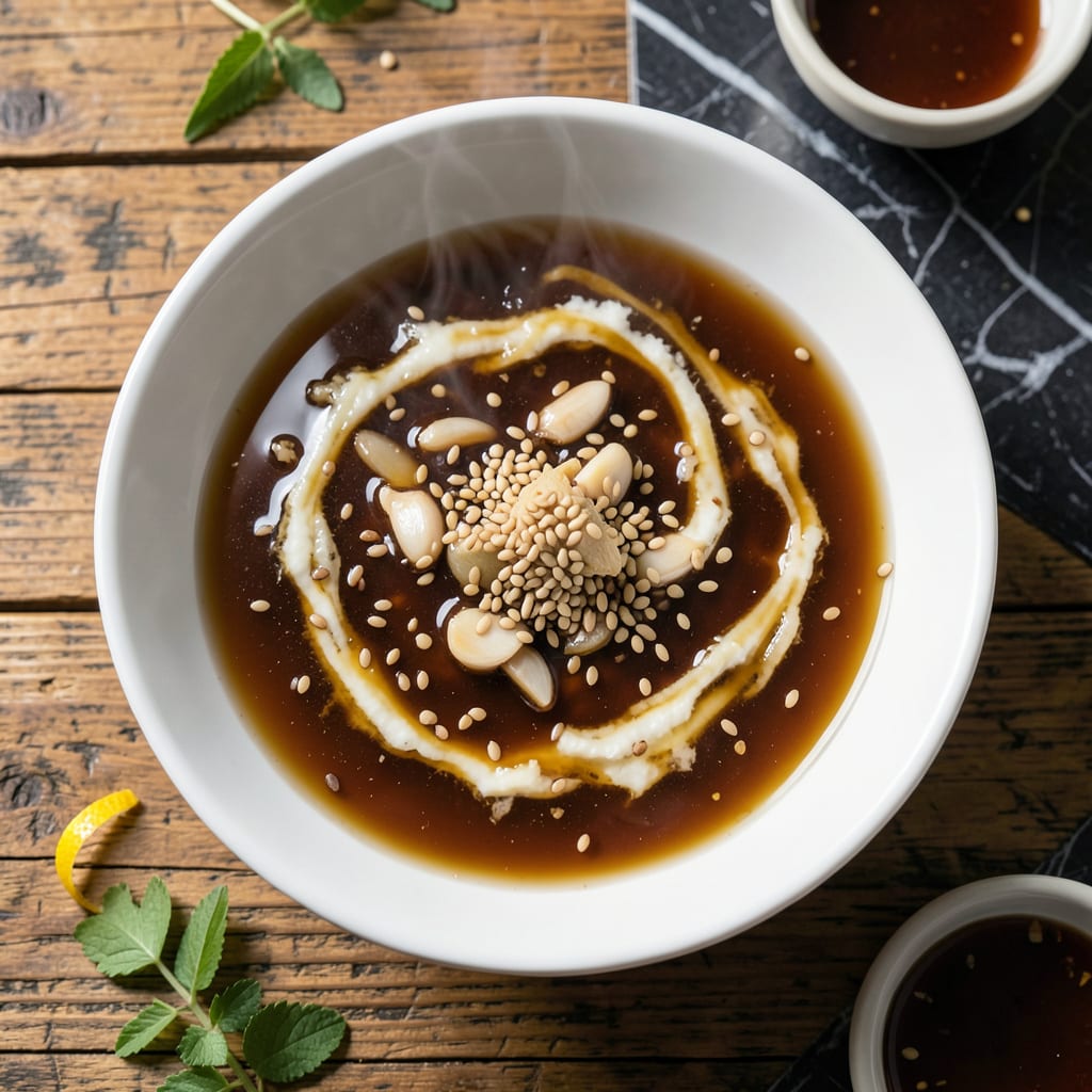Fat Free Asian Dressing Recipe: Zesty Umami Boost Without the Oil illustration with key details