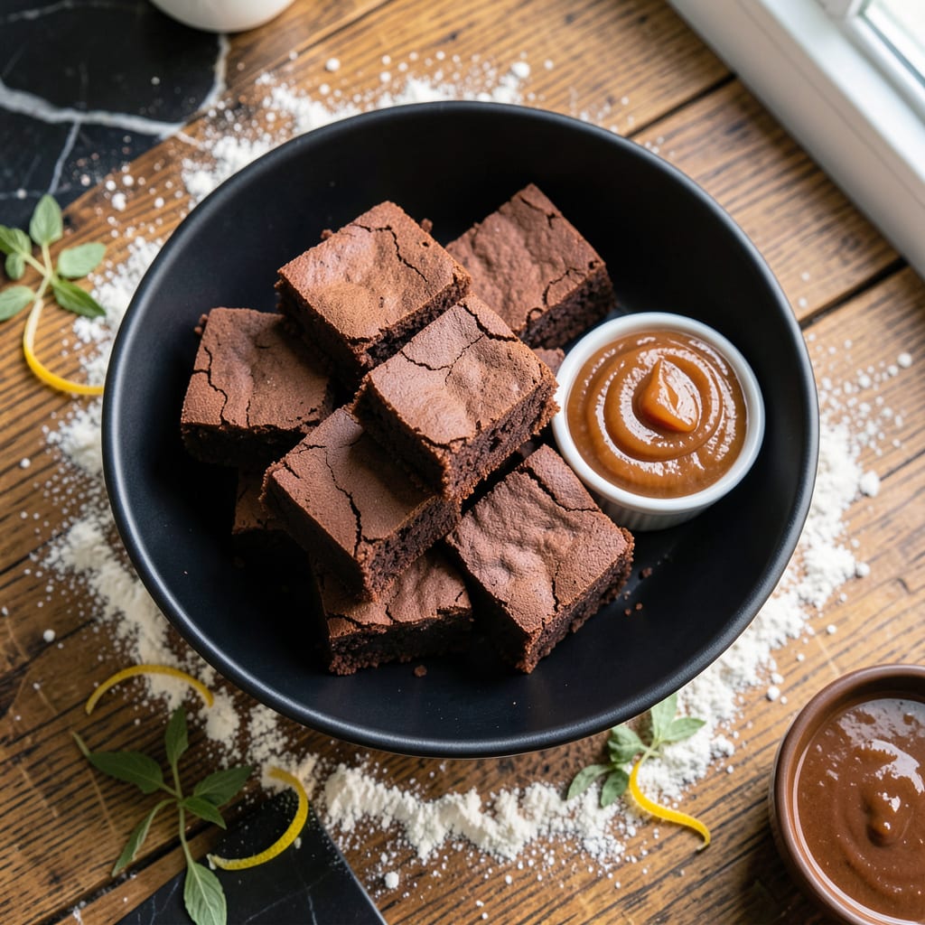Fat Free Brownie Mix Recipe: Fudgy Richness Without the Oil illustration with key details