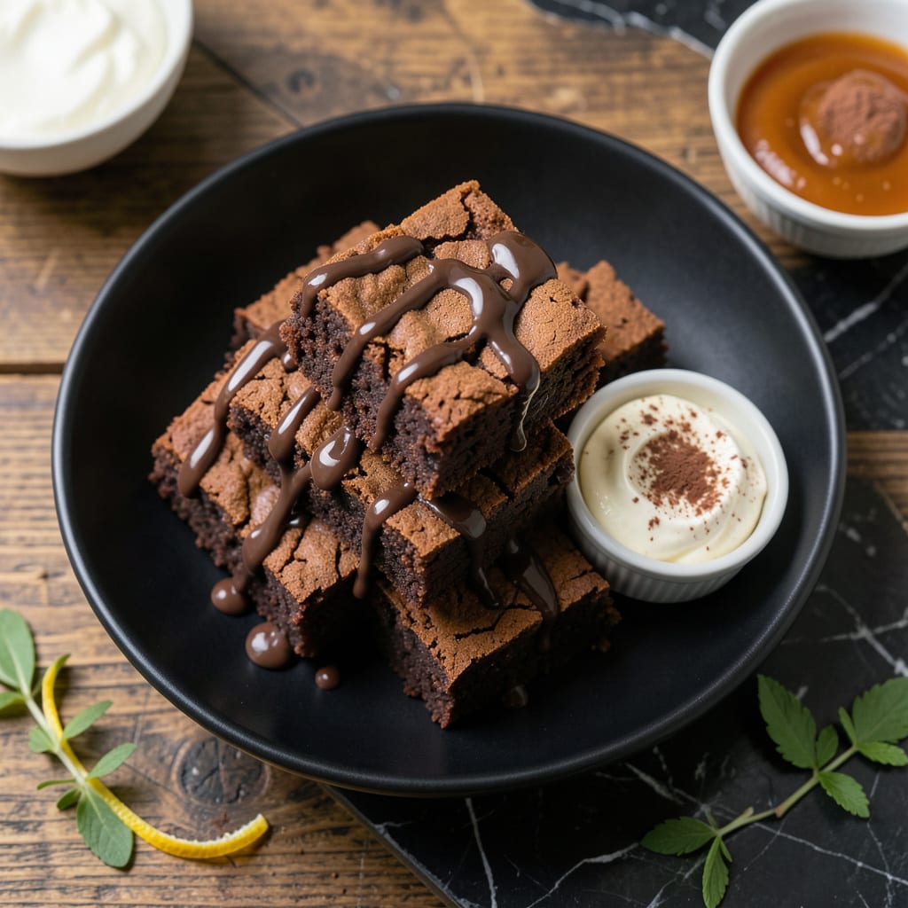 Complete fat free brownie recipe overview image