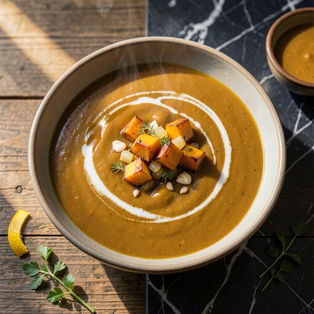 Fat Free Butternut Squash Soup Recipe: Velvety Smooth With Roasted Depth detailed visual guide