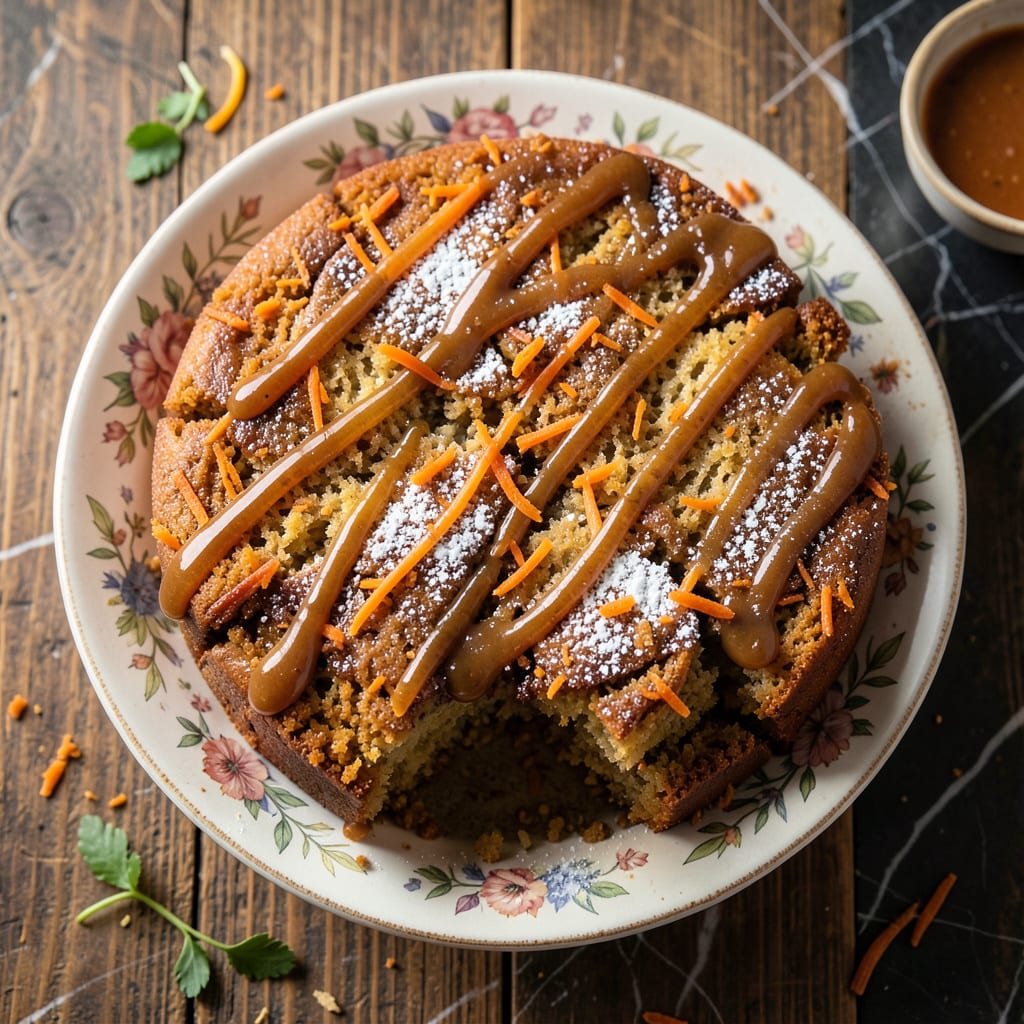 Fat Free Carrot Cake Recipe: Spiced Applesauce Magic example with annotations