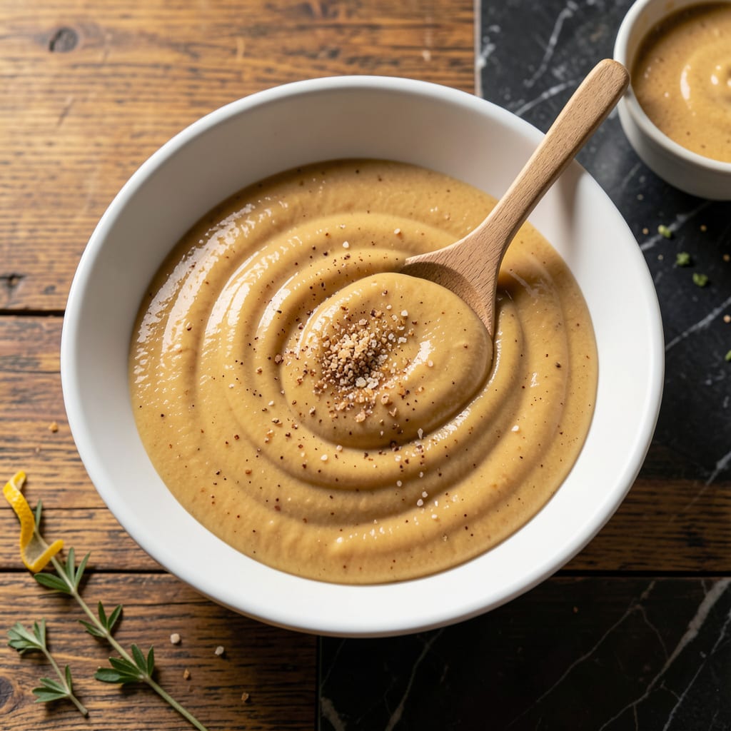 Fat Free Cheese Sauce Recipe: Velvety Smoothness Without the Dairy illustration with key details