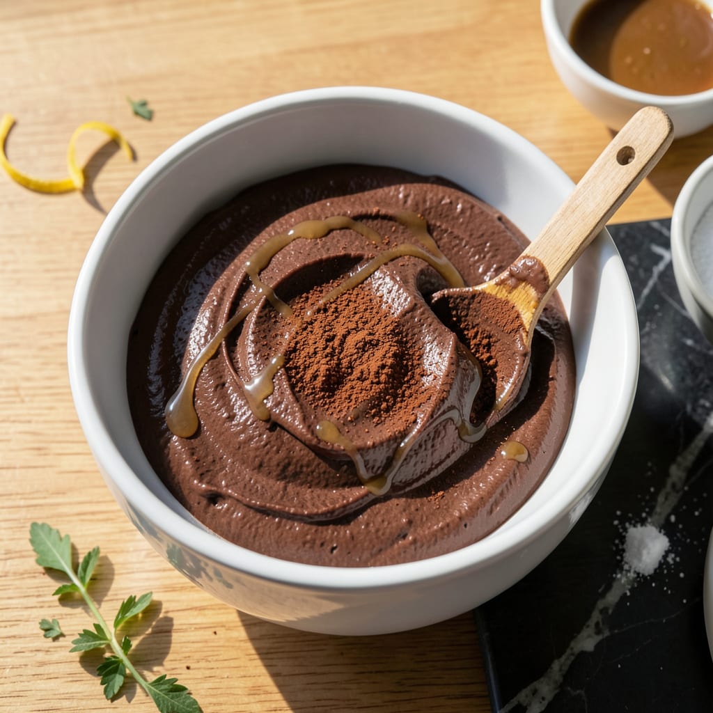 Visual representation of Fat Free Chocolate Frosting Recipe: Decadent Spread Without the Guilt