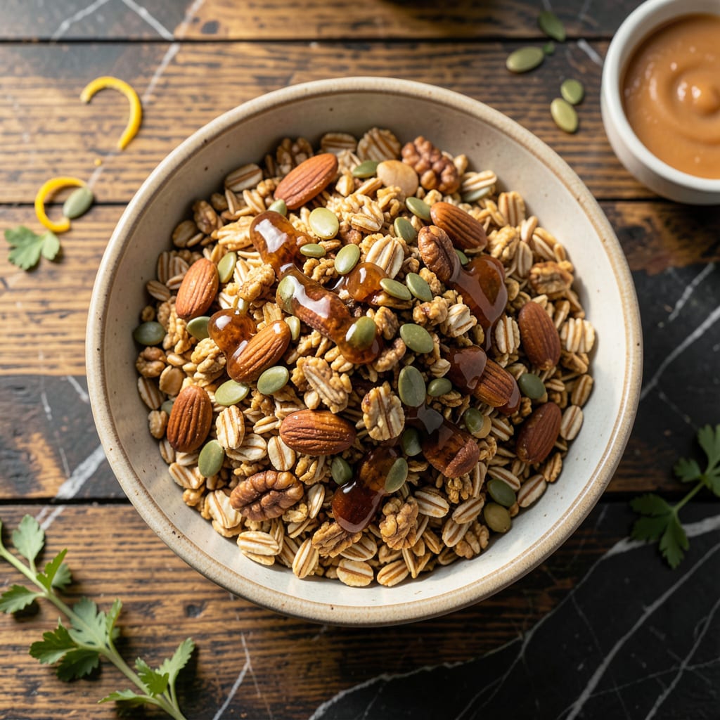 Comprehensive Fat Free Granola Recipe: Crunchy Clusters Without the Oil visual reference