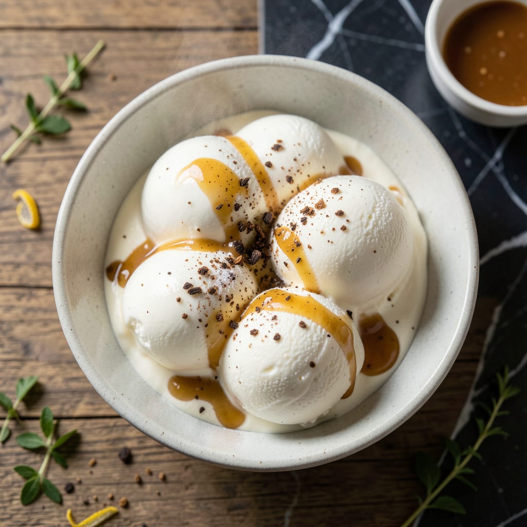Visual representation of Fat Free Half and Half Ice Cream Recipe: No Churn Creamy Dream