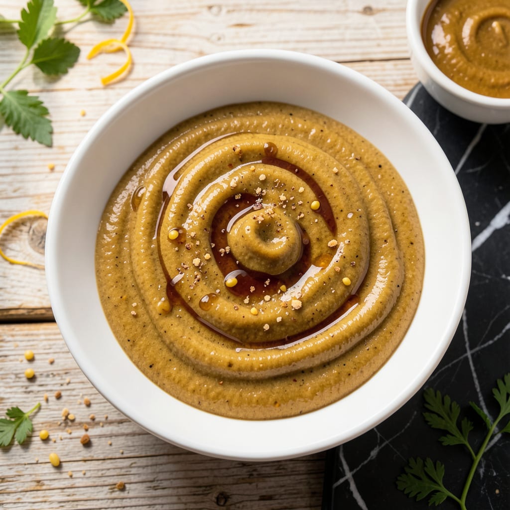 fat free honey mustard dressing recipe example with annotations