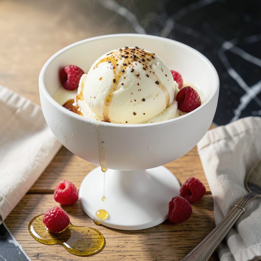 Fat Free Ice Cream Recipe: Silky Swirl With Fresh Vanilla Bean example with annotations