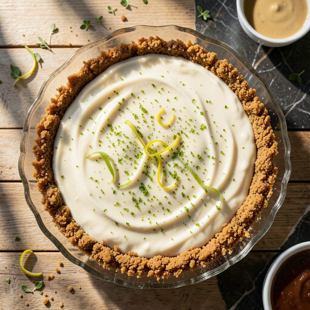 Fat Free Key Lime Pie Recipe: Zesty Florida Citrus in a Cloud Like Crust detailed visual guide