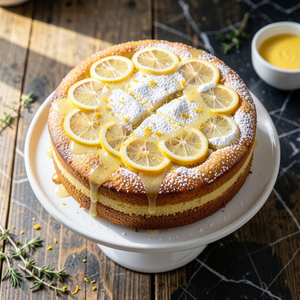 Fat Free Lemon Cake Recipe: Zesty Citrus Cloud Without the Guilt illustration with key details