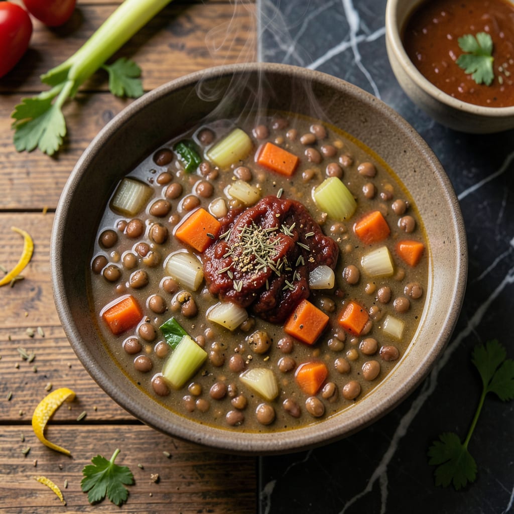 Comprehensive Fat Free Lentil Soup Recipe: Hearty And Protein Packed Bowl visual reference