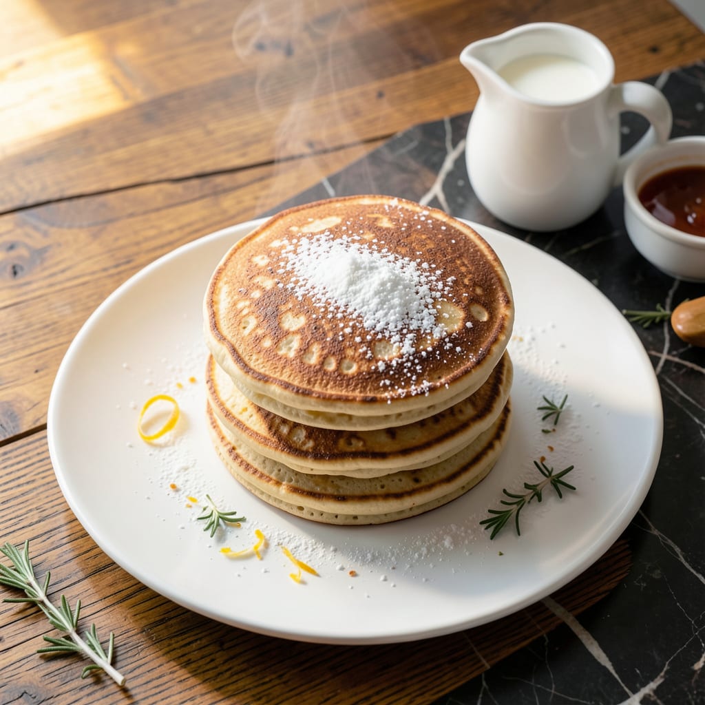 Complete fat free pancake mix recipe overview image