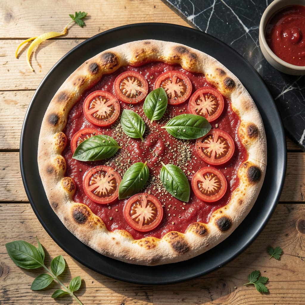 Visual representation of Fat Free Pizza Recipe: Fluffy Crust Without the Oil