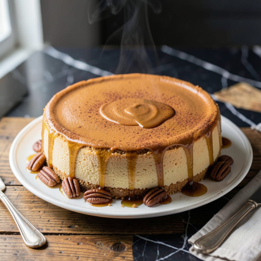 Fat Free Pumpkin Cheesecake Recipe: Spiced Velvet Without the Cream detailed visual guide