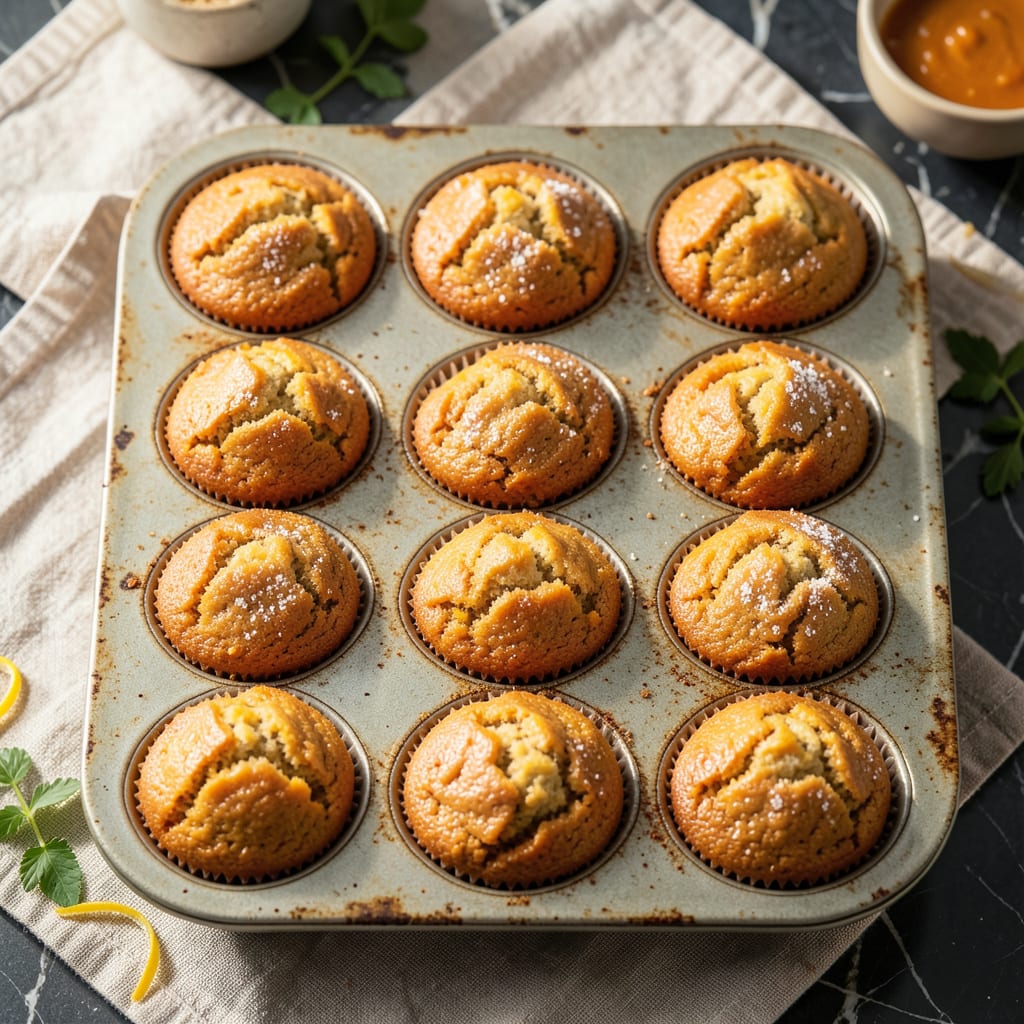 Visual representation of fat free pumpkin muffin recipe