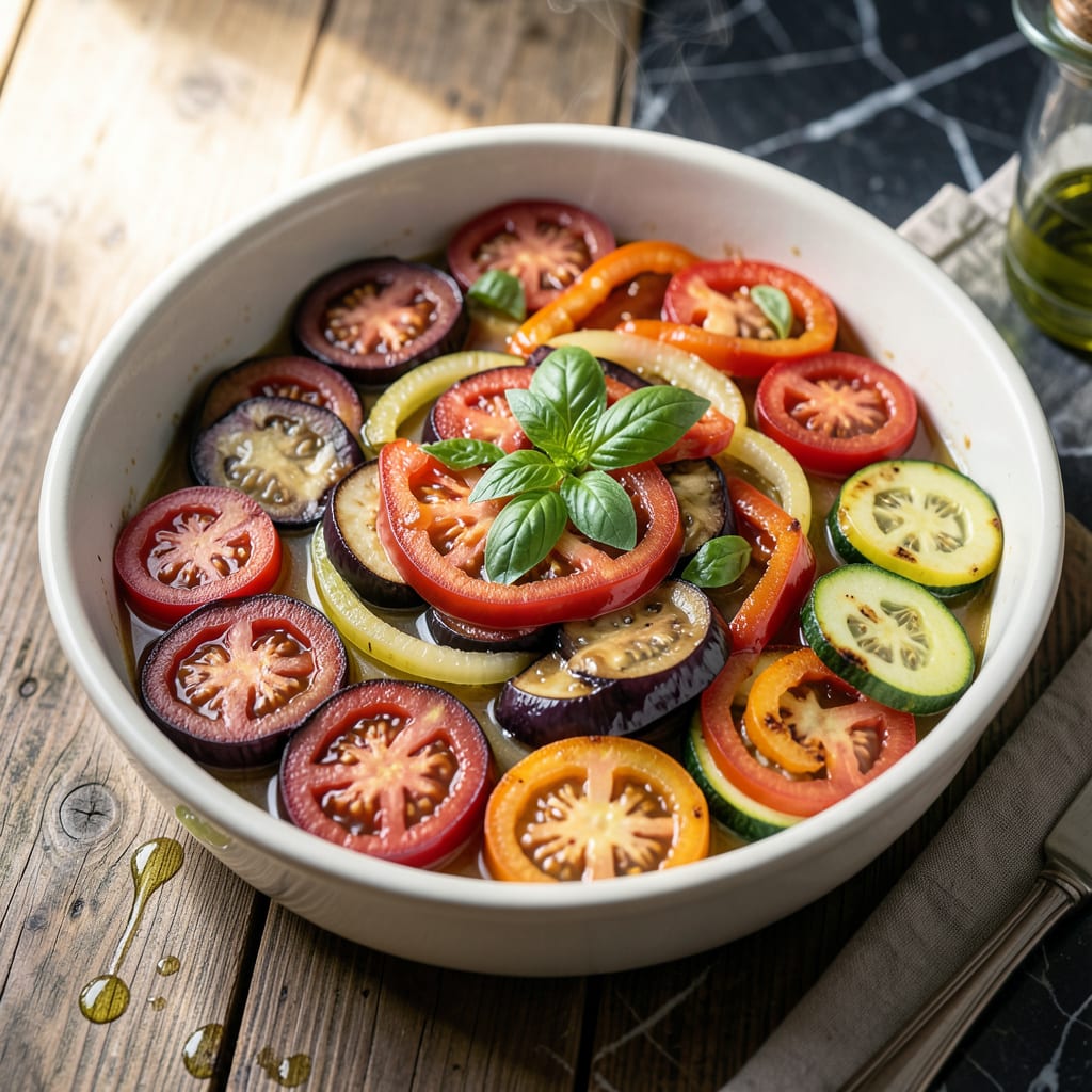 Visual representation of fat free ratatouille recipe