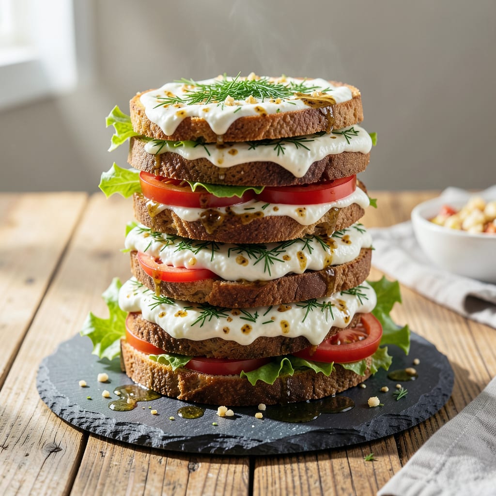 Visual representation of fat free sandwich spread recipe
