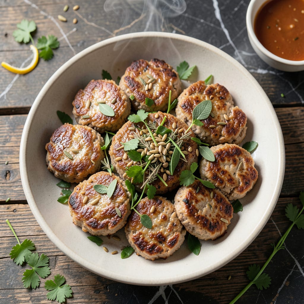 Complete fat free sausage recipe overview image