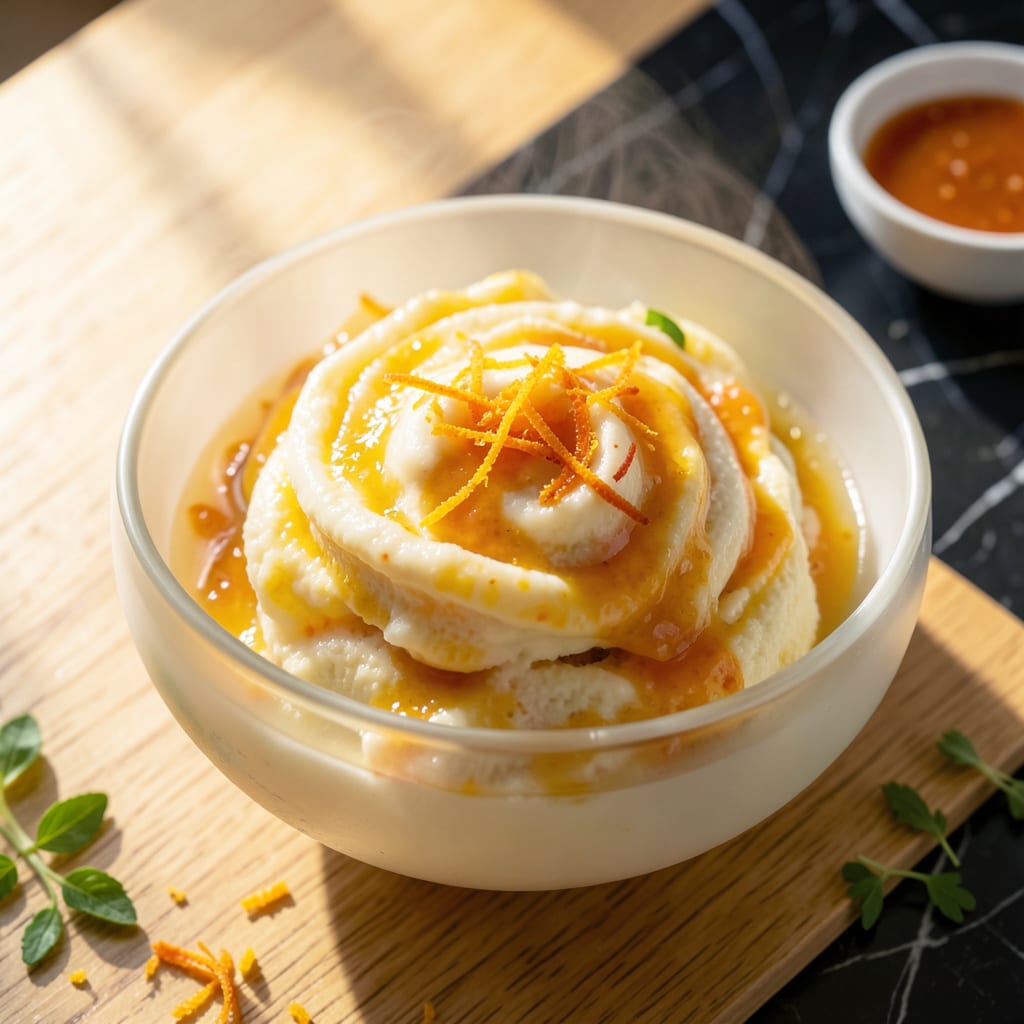 Visual representation of Fat Free Sherbet Recipe: Refreshing Citrus Burst Without Dairy