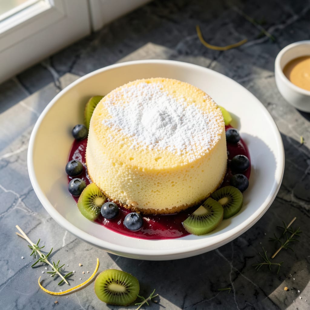 Fat Free Sponge Cake Recipe: Light as Air With Zero Guilt illustration with key details
