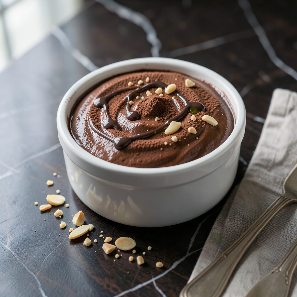 fat free sugar free chocolate pudding recipe example with annotations