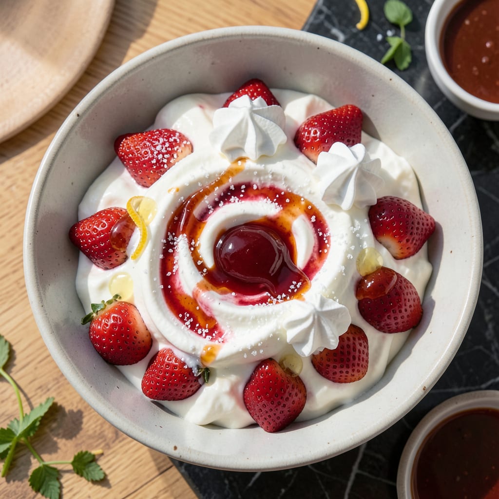 fat free sugar free frozen yogurt recipe example with annotations