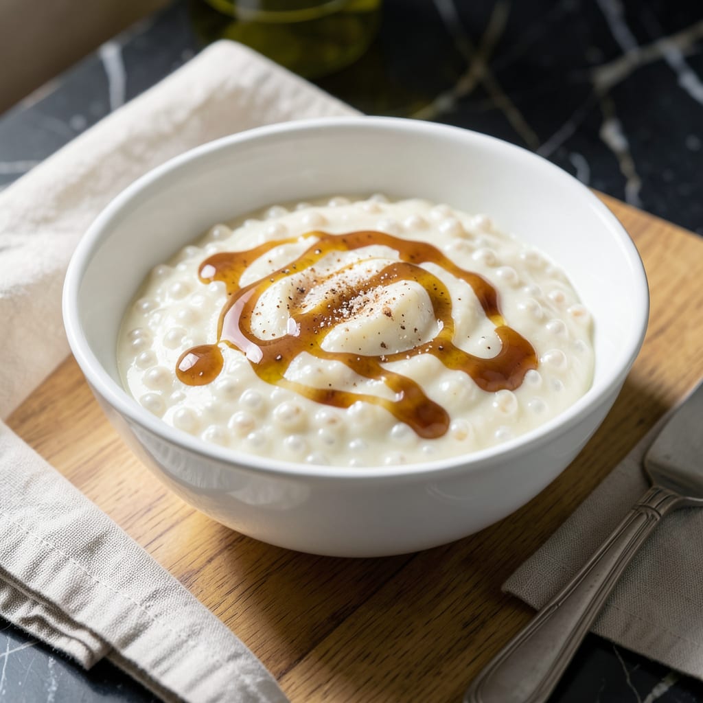 Visual representation of fat free tapioca pudding recipe