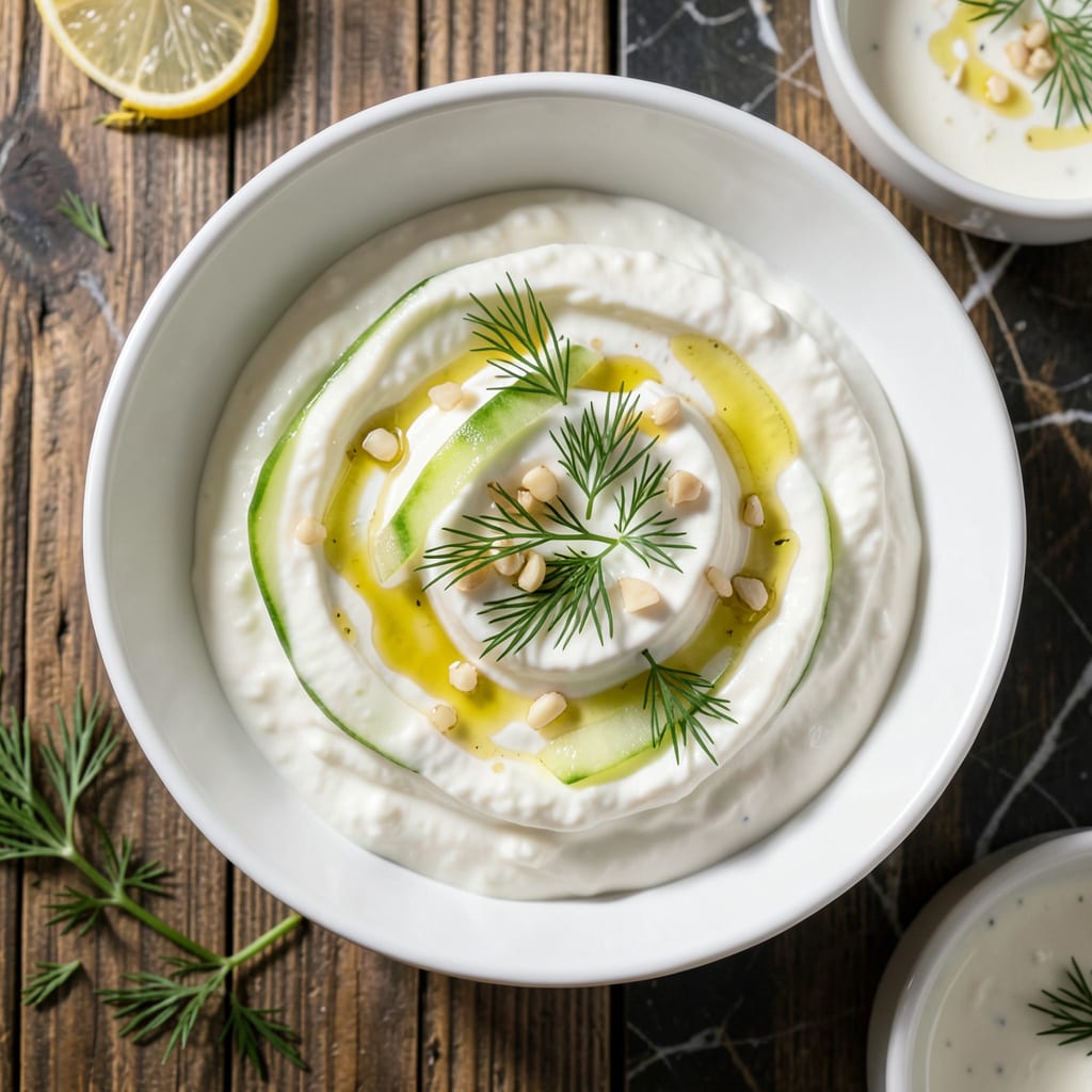 Fat Free Tzatziki Sauce Recipe: Cool Cucumber Freshness Without the Dairy example with annotations