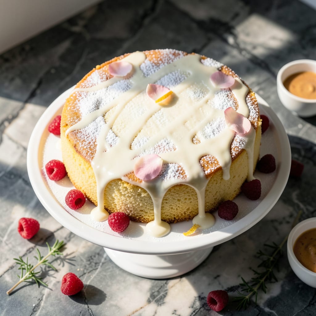 Fat Free Vanilla Cake Recipe: Light and Fluffy Guilt Free Indulgence illustration with key details