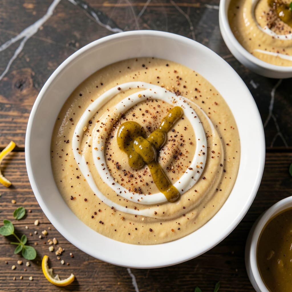fat free vegan cheese sauce recipe example with annotations