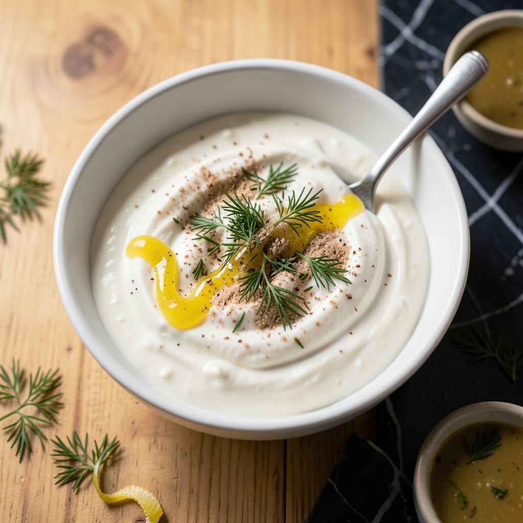 fat free veggie dip recipe example with annotations