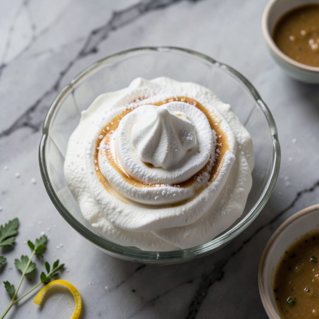 Visual representation of Fat Free Whipped Cream Recipe: Light and Airy Without the Dairy