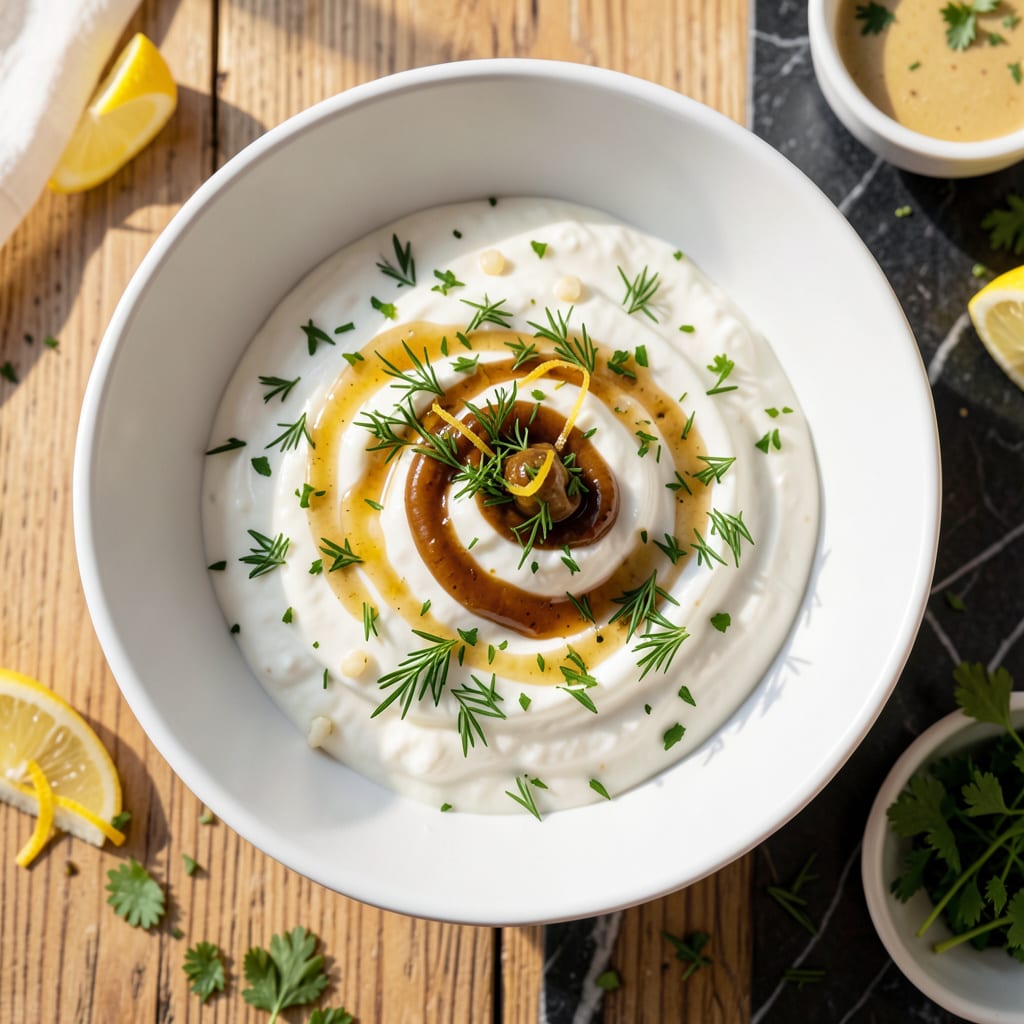 Comprehensive fat free yogurt salad dressing recipe visual reference
